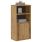 Страничен шкаф ODDA 40x24x79 cm масивна дървесина бор