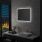 LED стенно огледало за баня, 80x60 см