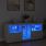 Сайдборд с LED светлини, бял, 162x37x67 см